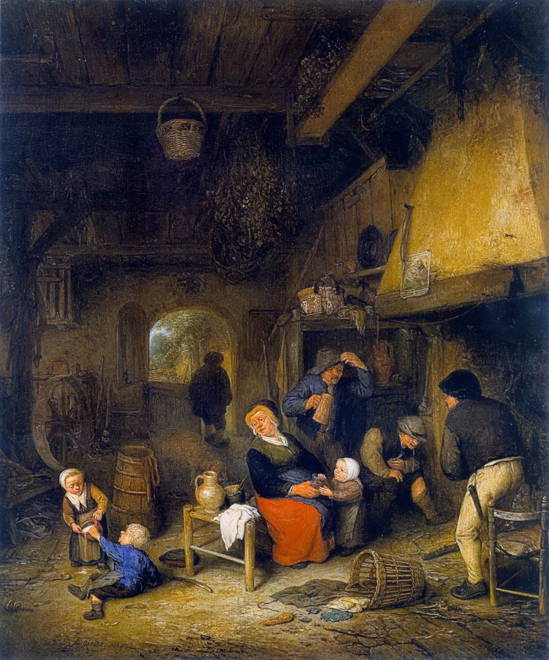 Interno di casa paesana - Nationalmuseum, Stockholm